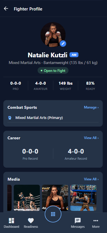 Fighter Profile & Press Kit