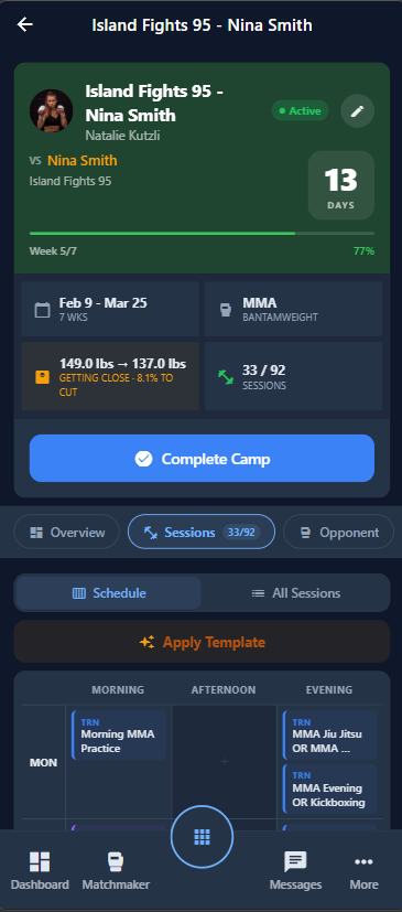 Fight Camp Builder